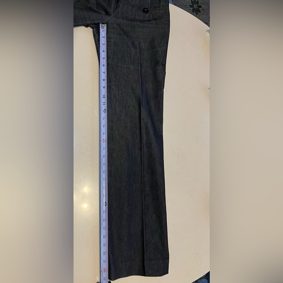 Size 4 Tall | Wide Leg Sailor Side Zip Jeans | Kenneth Cole Reaction | Charcoal - Picture 10 of 15